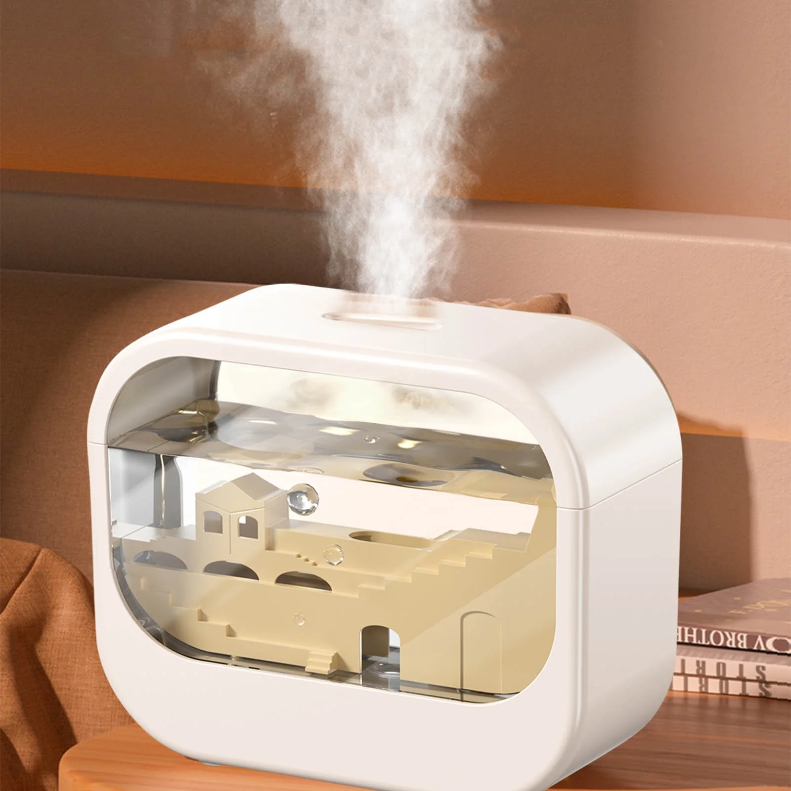 Aodebiao Aromatherapy Diffuser Humidifier with Color Changing Lights, 250ml Essential Oil Diffuser for Bedroom Home Office, Quiet Ultrasonic Cool Mist, Auto Shut Off, USB Powered Relaxation Therapy