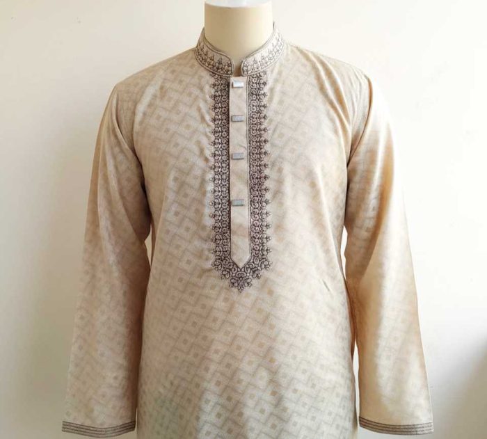 Panjabi- Cotton Panjabi - Beige Colour