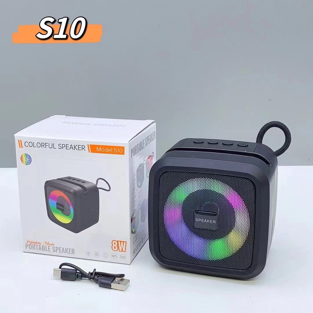 🎶 কালারফুল পোর্টেবল স্পিকার S10 🌈